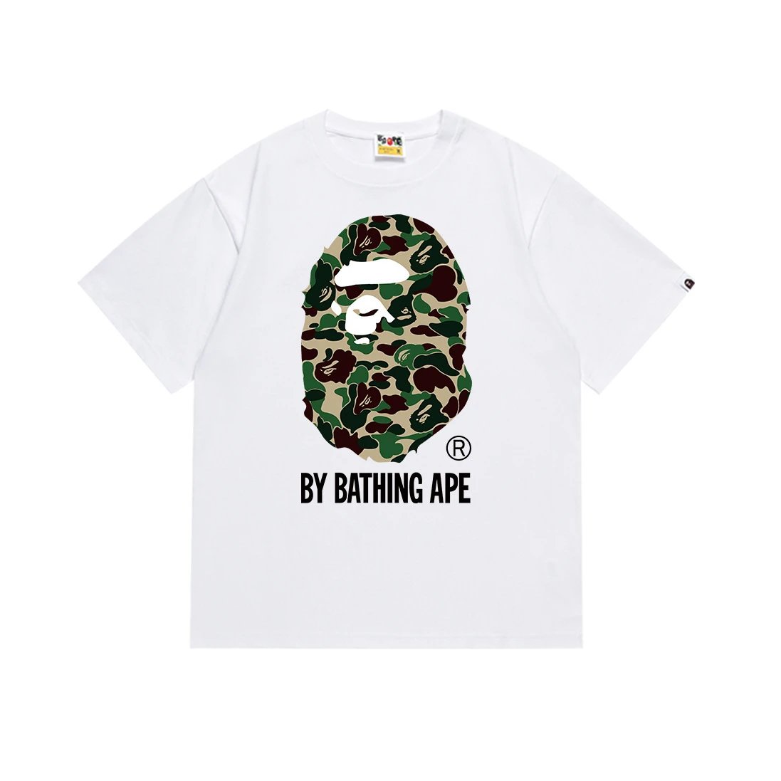 BAPE T-shirt ABC Camo Big Ape Head White