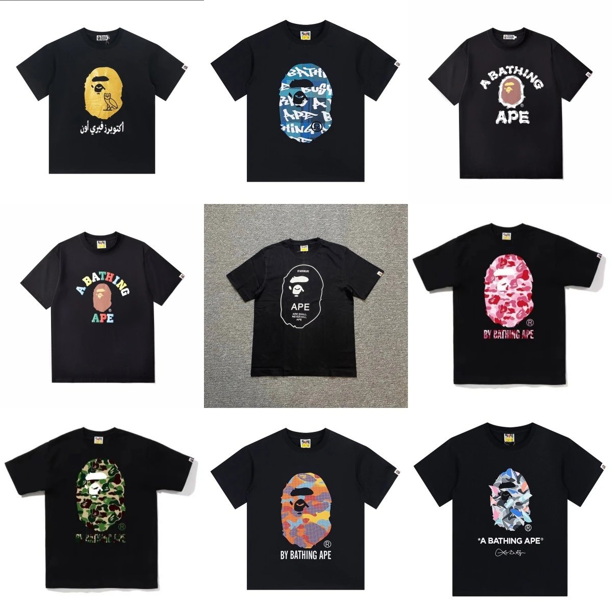 A BAPEHTING APE STA T-SHIRT-6