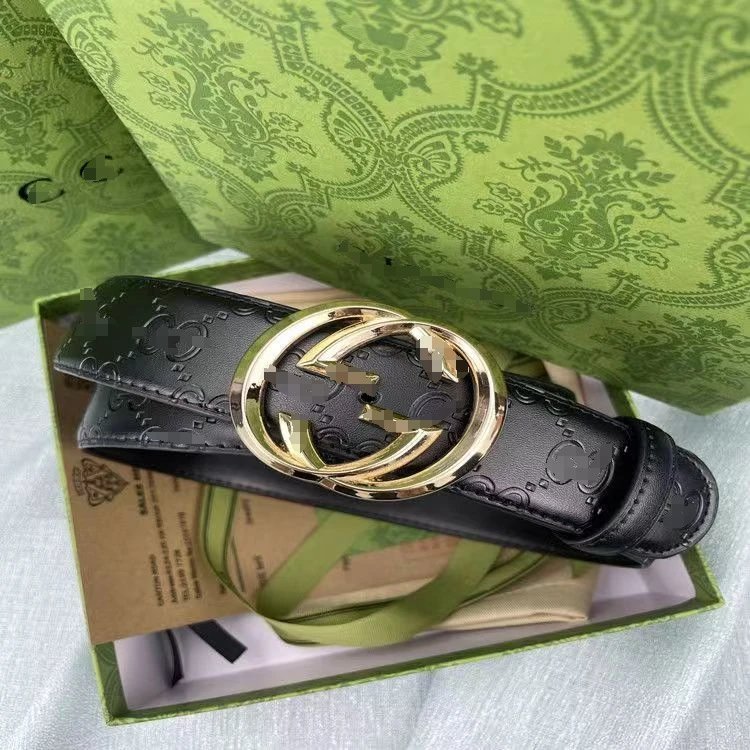 黑色压花G 金扣