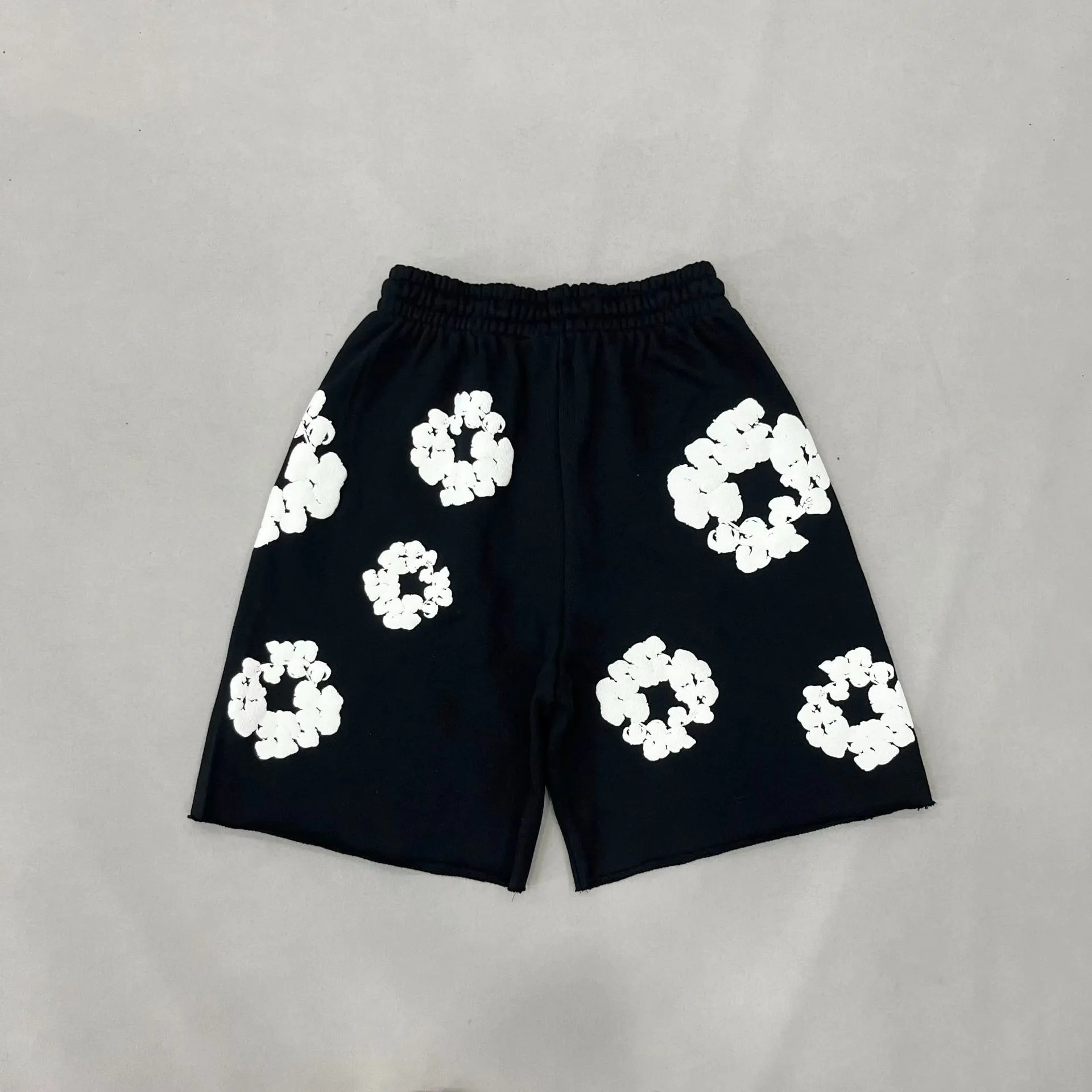DK060 Black/White Print/Shorts/High Version