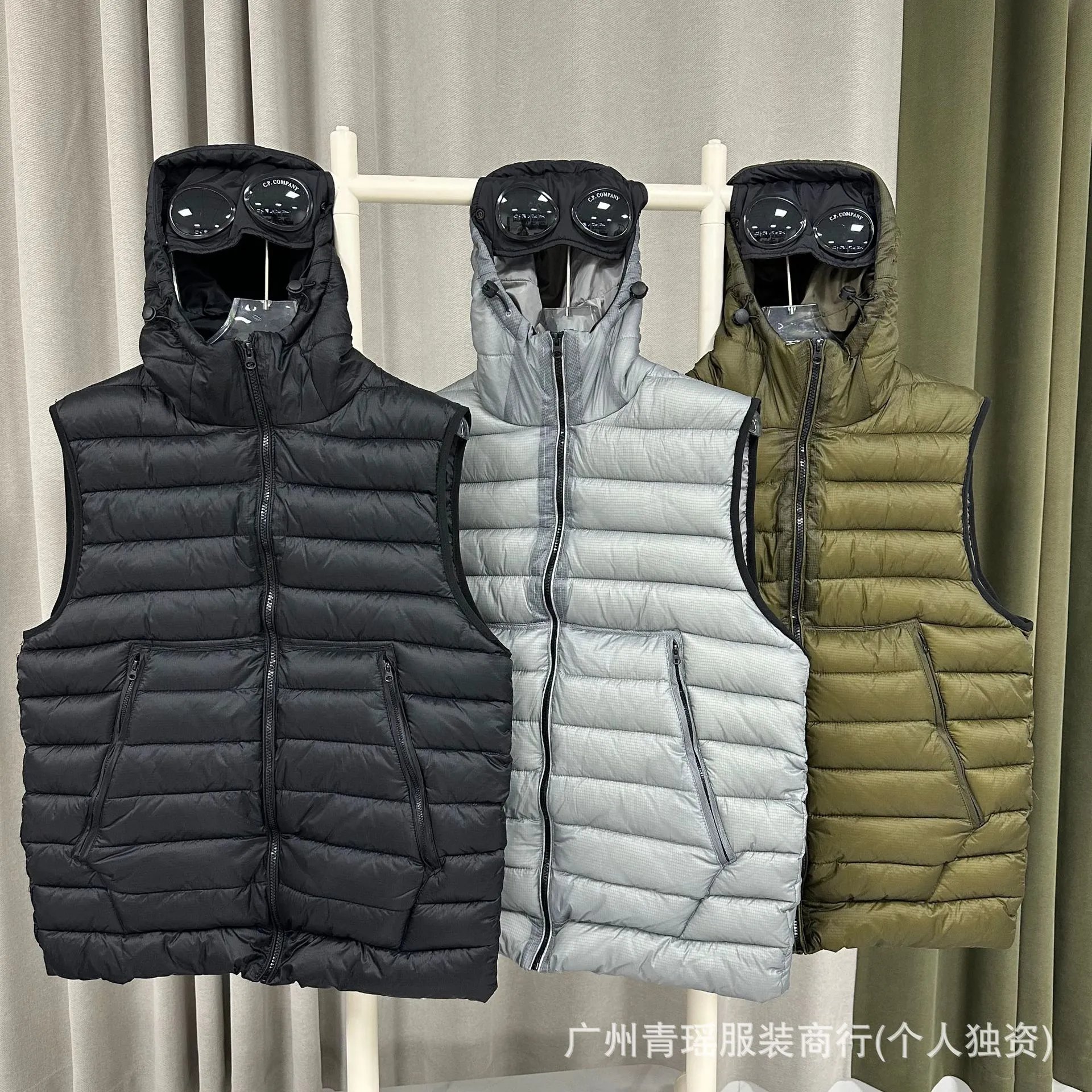 Autumn and winter hooded cotton vest workwear, thickened warm cotton jacket