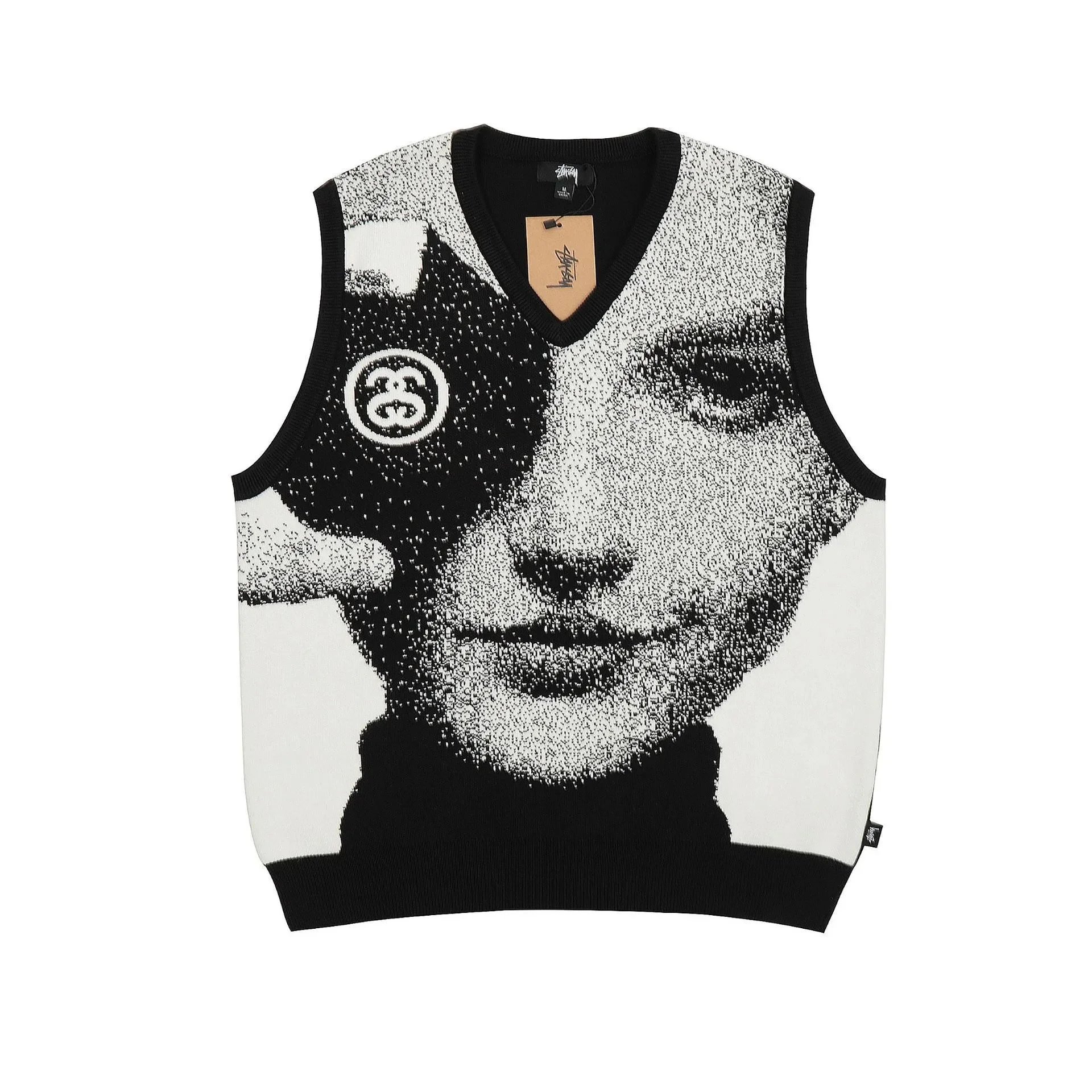 Stussy Arc Letter Print Knit Sweater photo 6