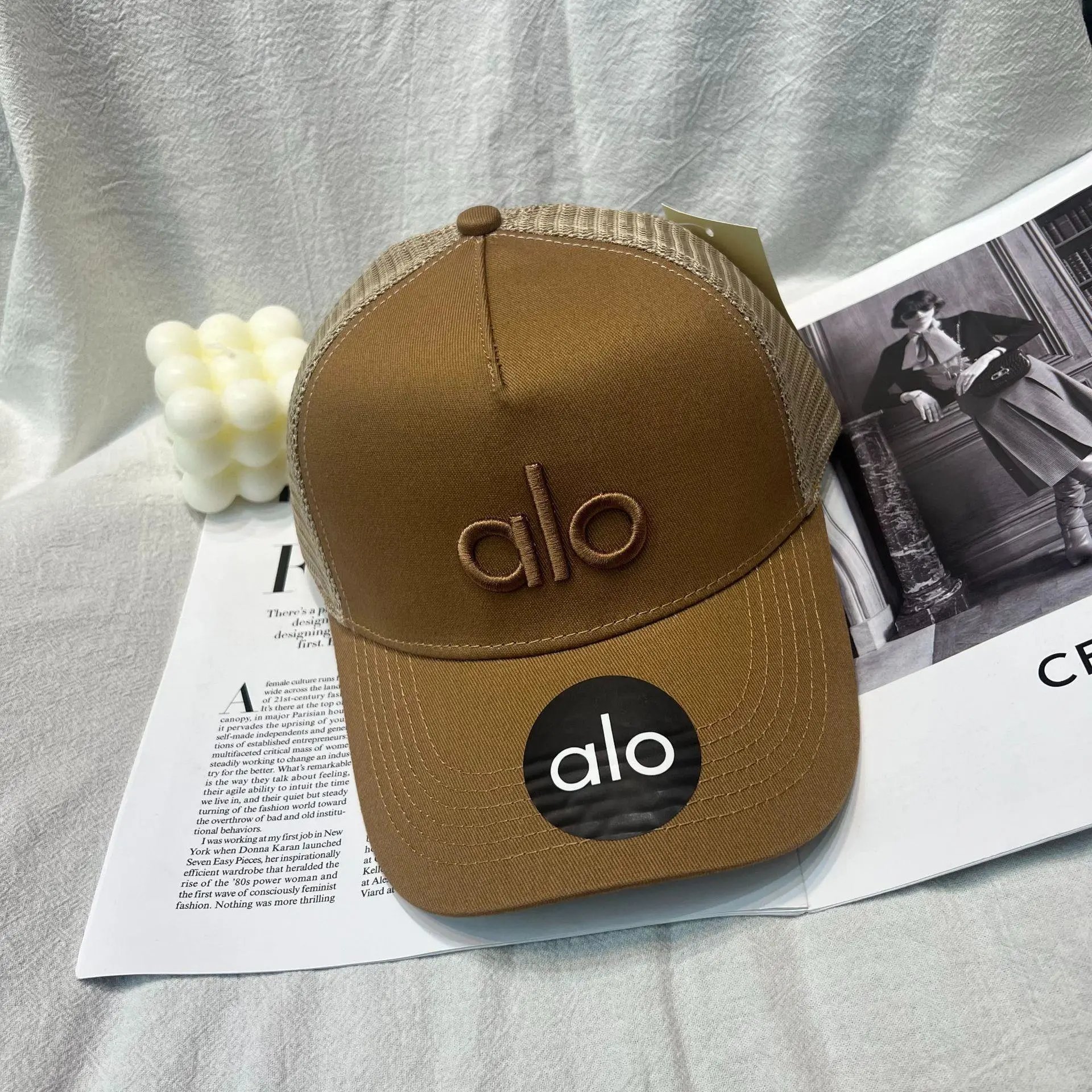 Alo Black Mesh-Back Baseball Cap - 14