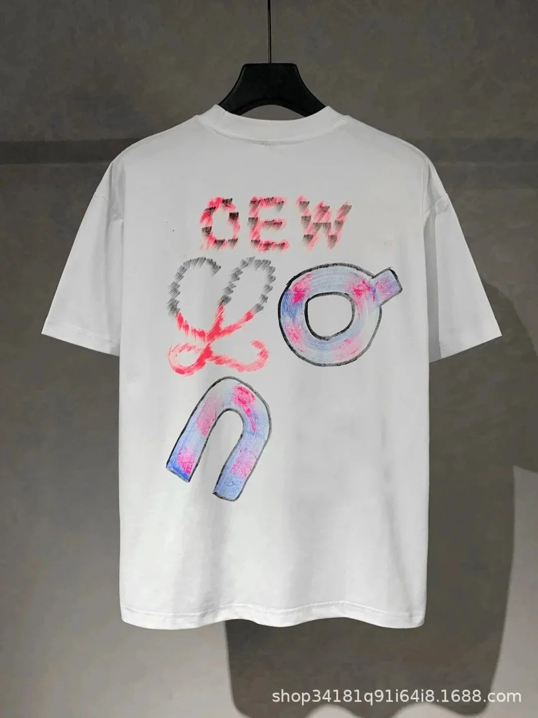 Hand-Draw Logo Crew Neck T-Shirt photo 8
