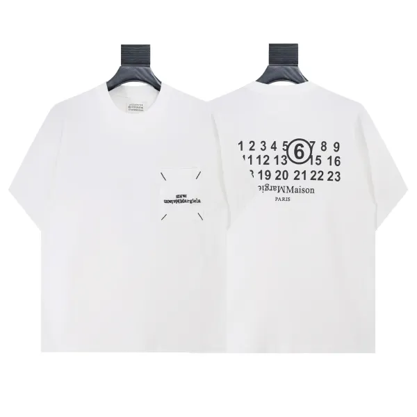 Maison Margiela Tabi Number 6 Pocket T-Shirt White - 1