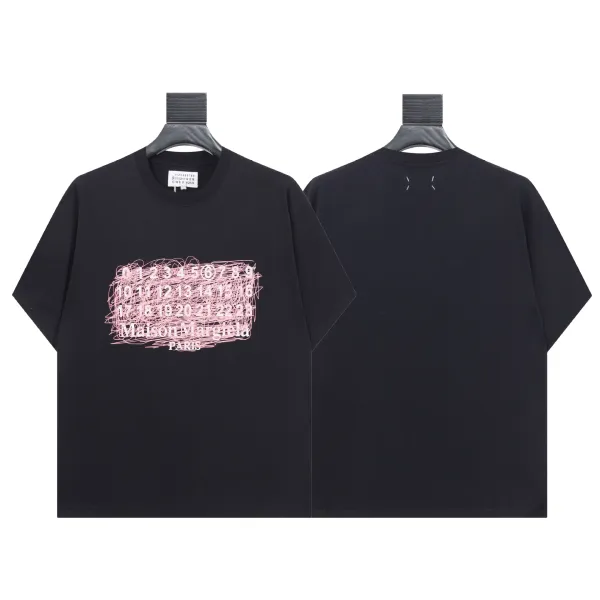 Maison Margiela Scribble Numbers T-Shirt Black - 1