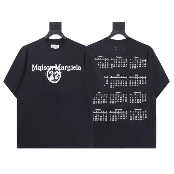 Maison Margiela Calendar Print T-Shirt Black - 1