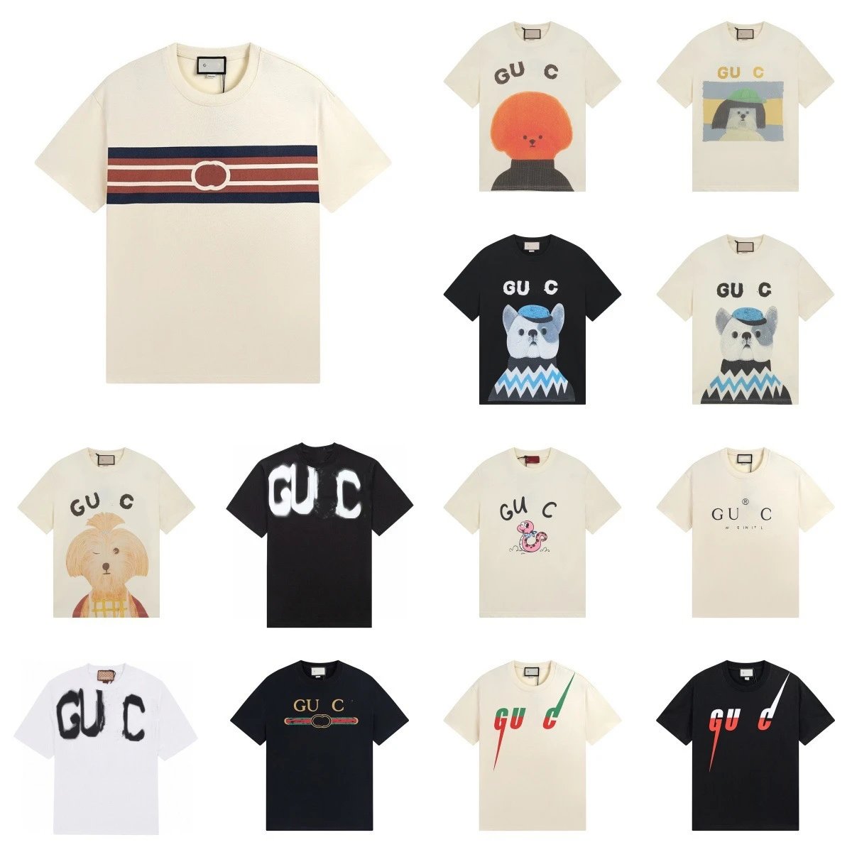 Gucci Letter Print T-Shirt