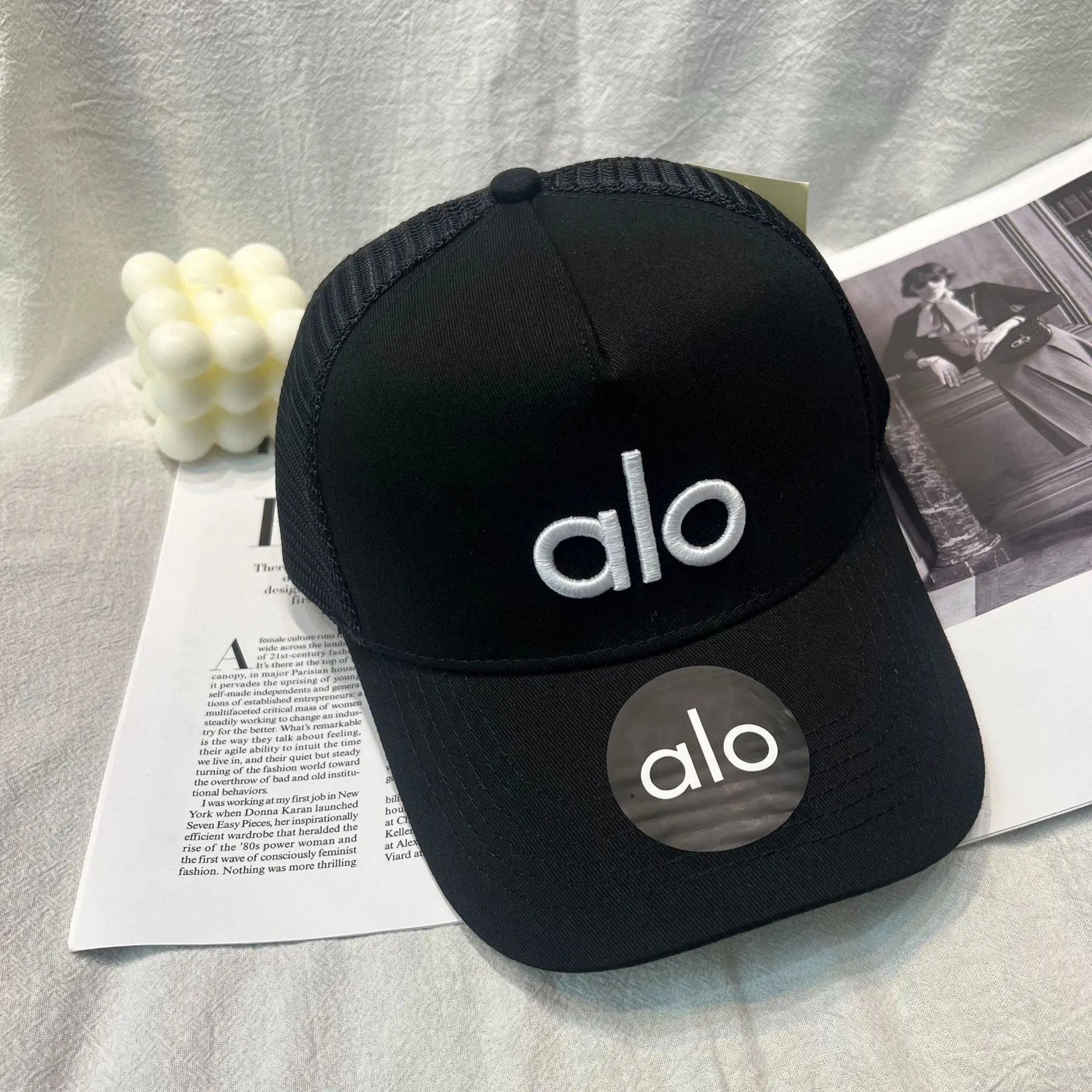 Alo Black Mesh-Back Baseball Cap - 15