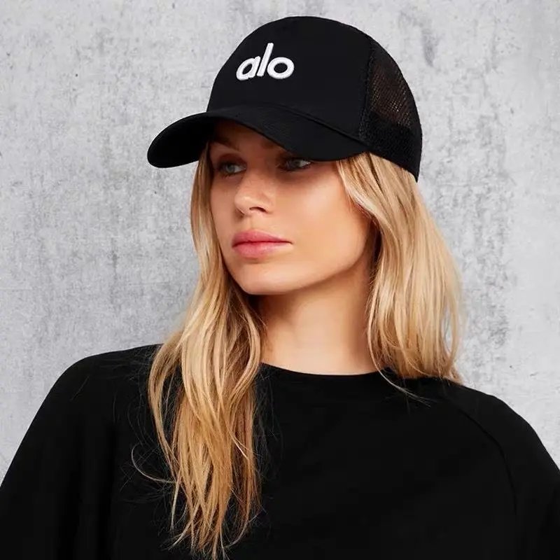 Alo Black Mesh-Back Baseball Cap - 4