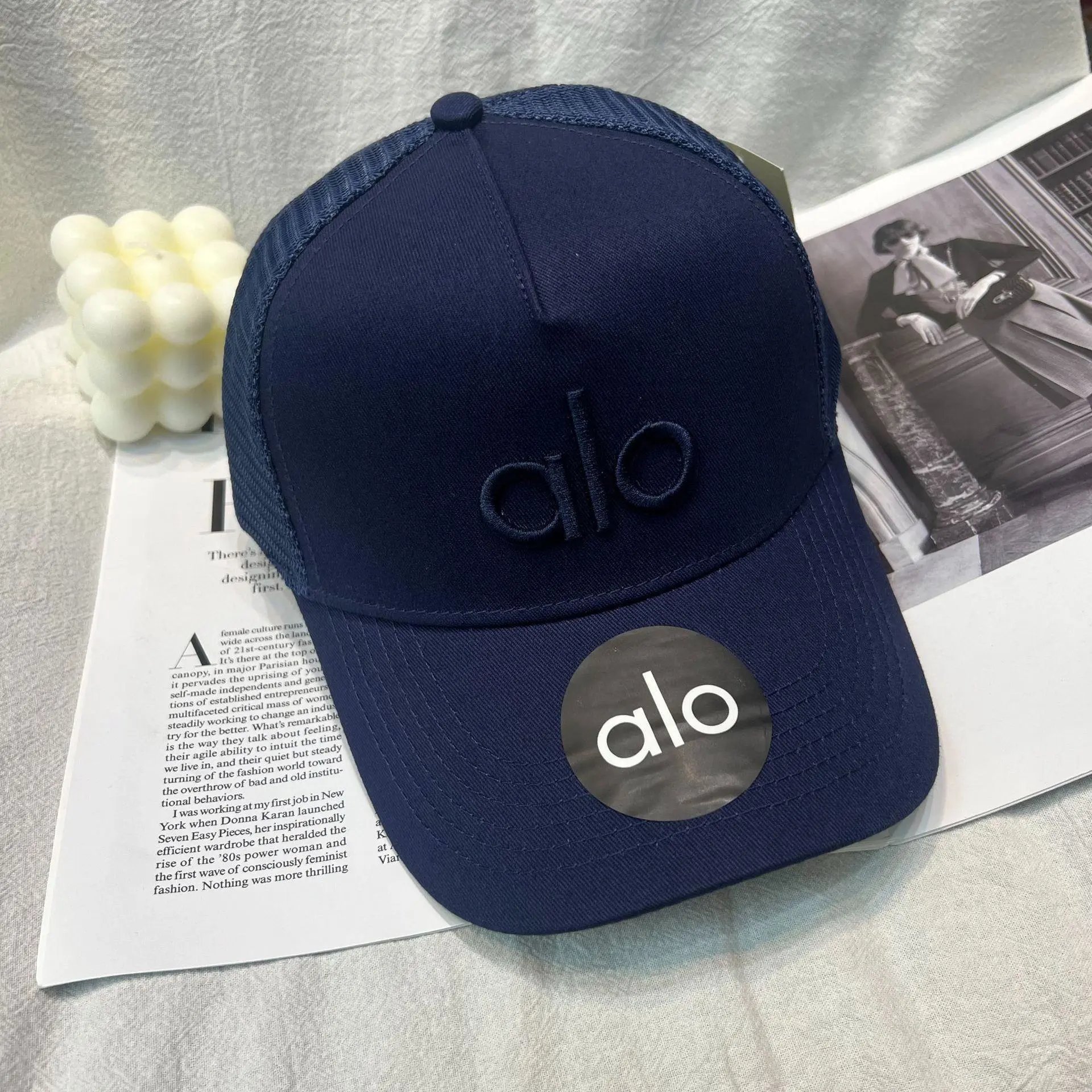 Alo Black Mesh-Back Baseball Cap - 16