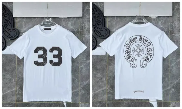 Chrome Hearts 33 Graphic Print White T-Shirt - 1