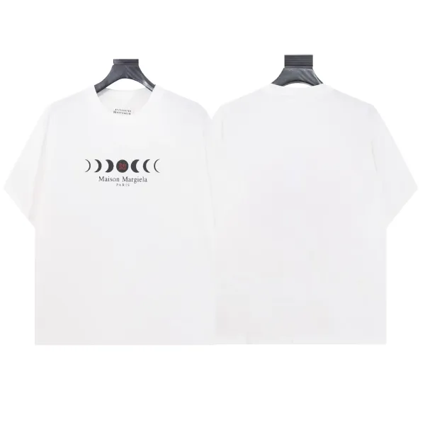 Maison Margiela Moon Phase Graphic White T-Shirt - 1