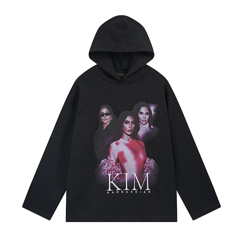 Balenciaga Portrait Art Signature Hoodie