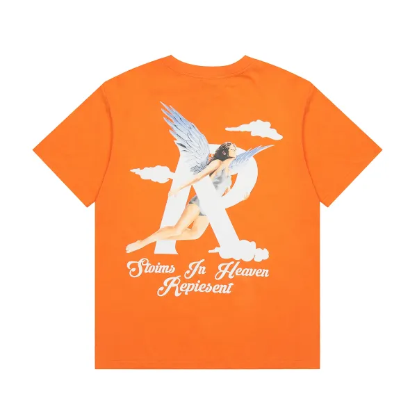Represent Storms In Heaven Orange Graphic T-Shirt - 1