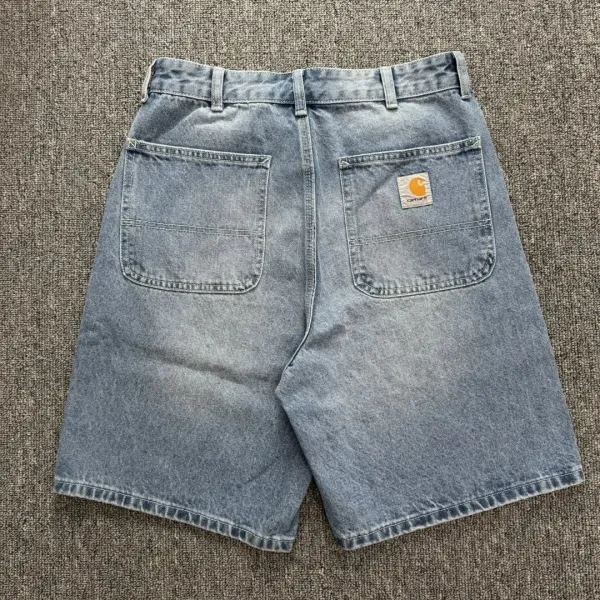 Carhartt WIP Double Knee Shorts Black Denim Shorts - 7