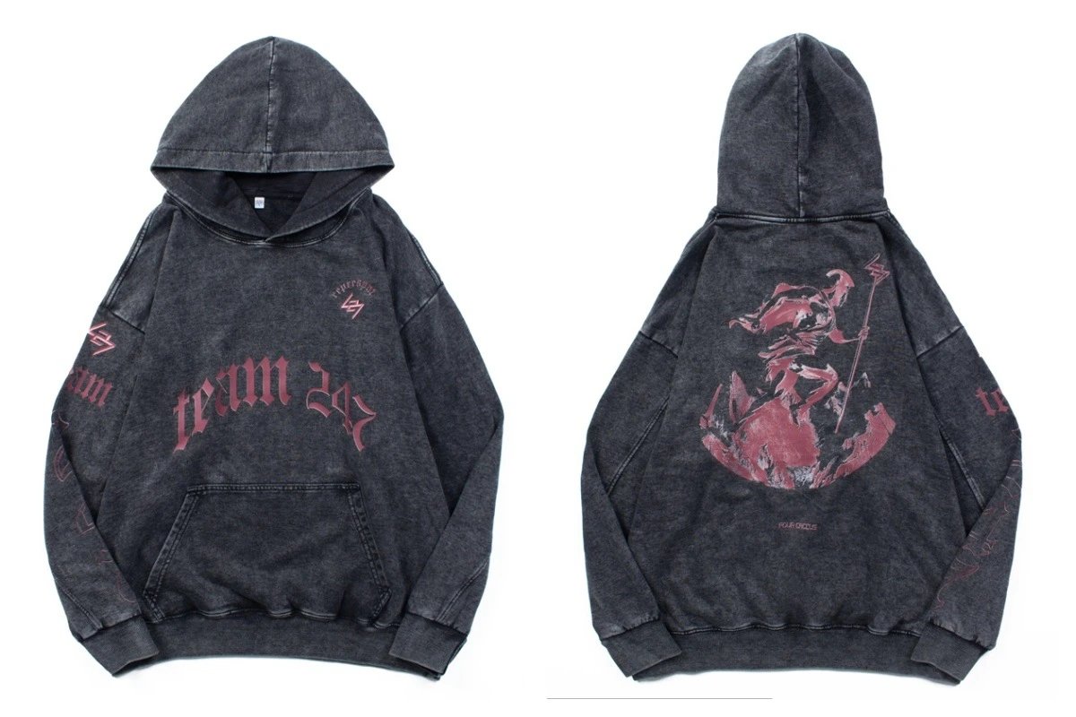 878 Washed Black (French Terry)