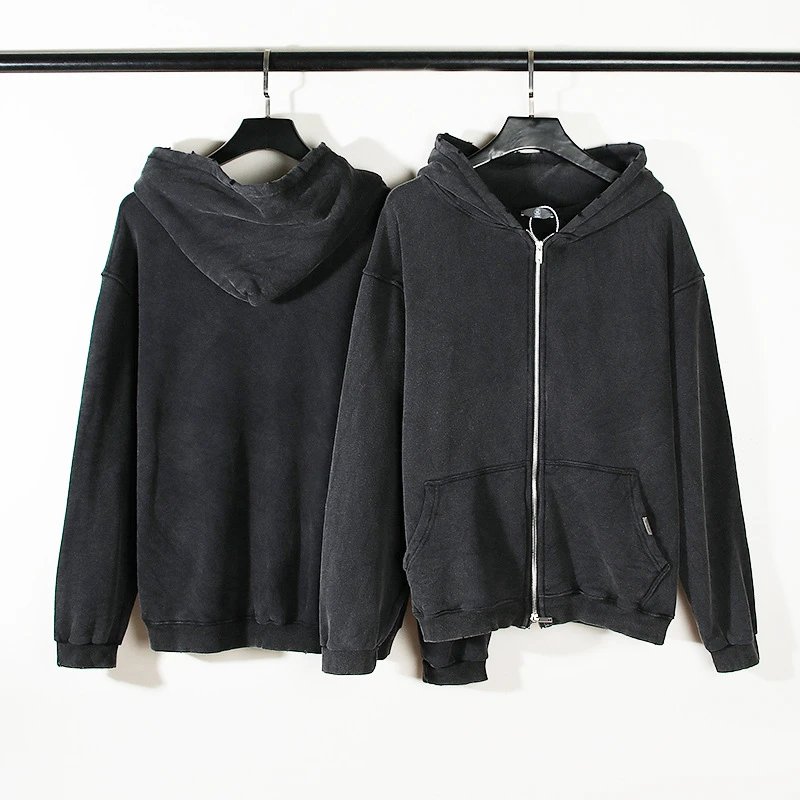 W38 Washed Black (400g French Terry)