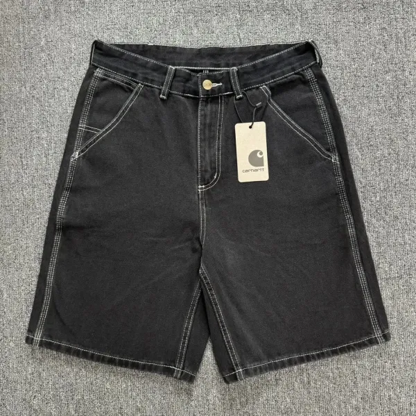 Carhartt WIP Double Knee Shorts Black Denim Shorts - 10