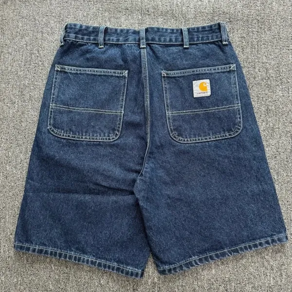 Carhartt WIP Double Knee Shorts Indigo Denim Shorts - 1