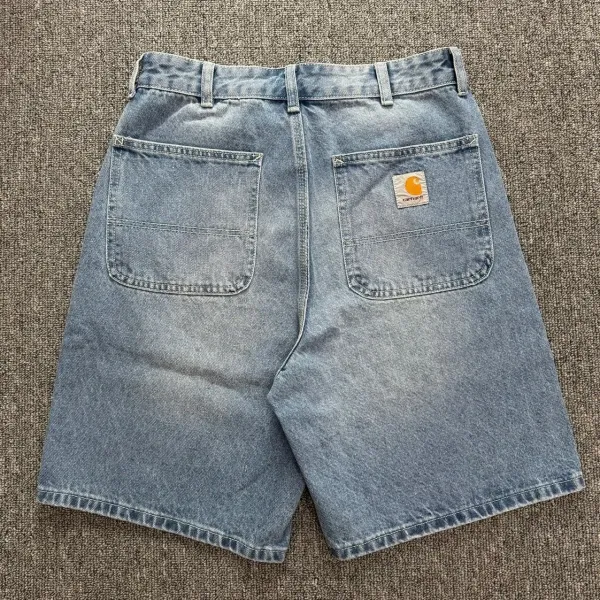 Carhartt WIP Double Knee Shorts Light Wash Denim Shorts - 1