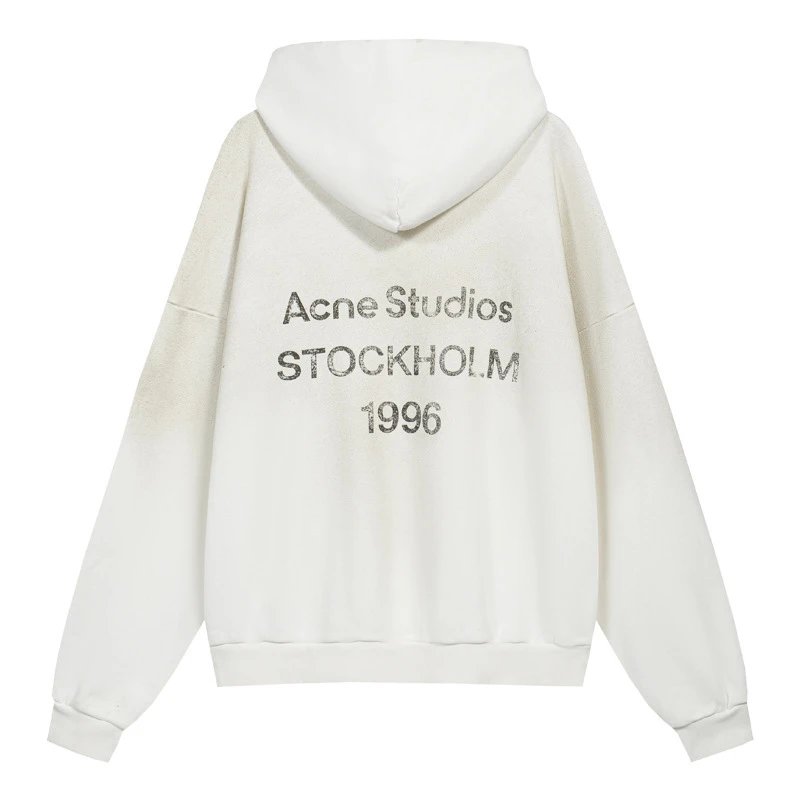 Acne 1996 Distressed Hoodie photo 3