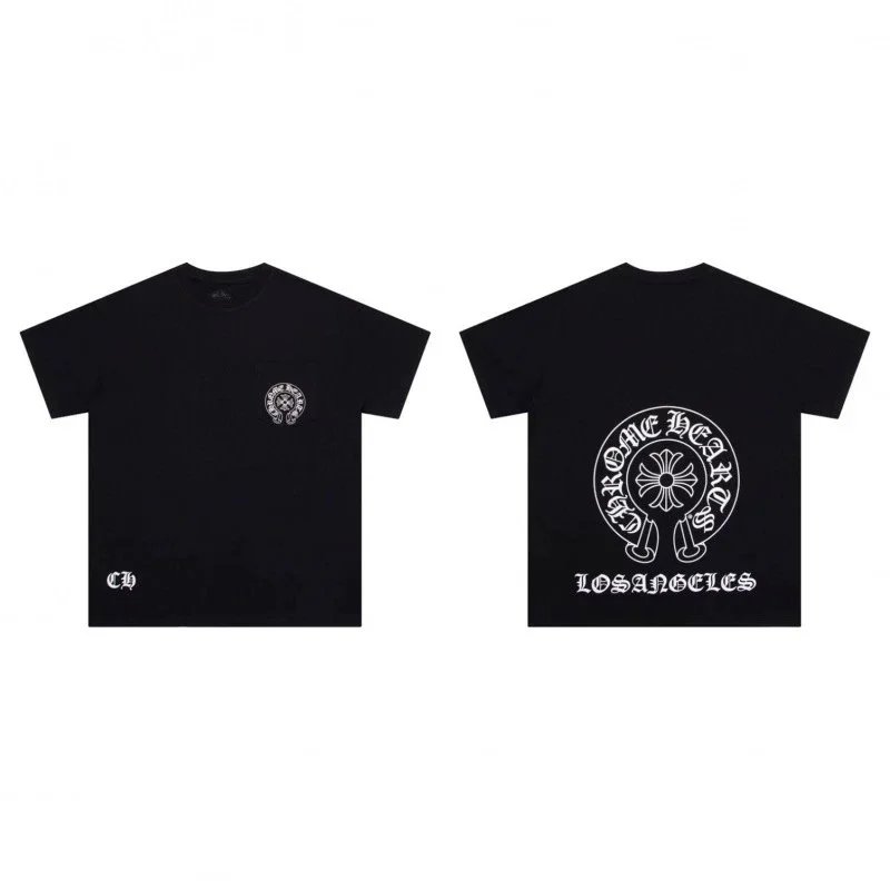 Chrome Hearts Black Graphic Print T-Shirt