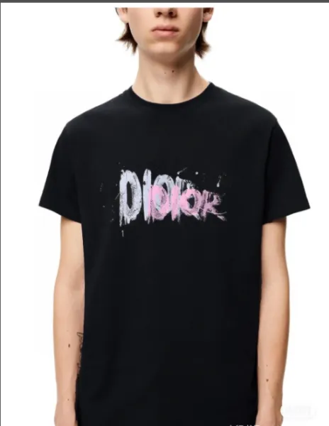 Dior Graffiti Print Black T-Shirt - 5