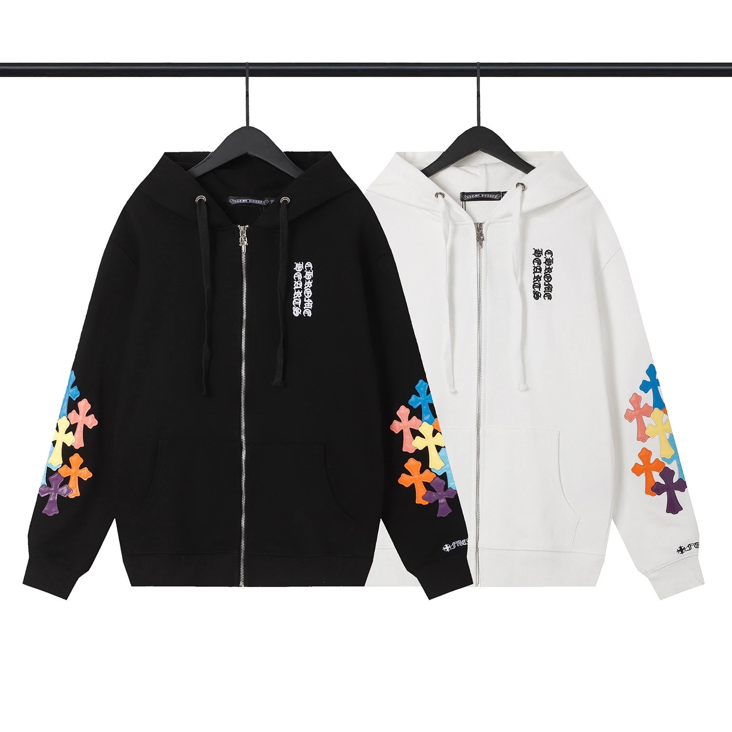 Chrome Hearts Sanskrit Cross Zip Hoodie