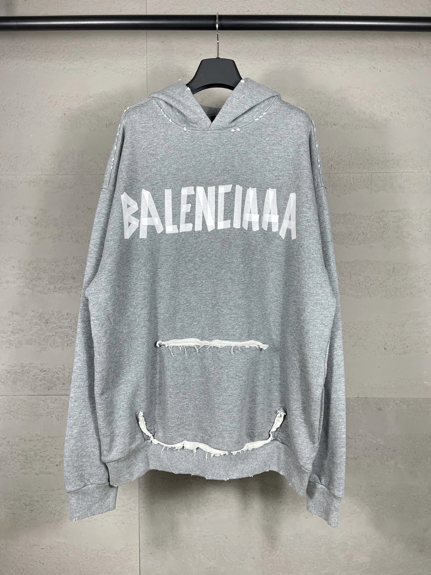 Balenciaga Distressed Hoodie photo 8