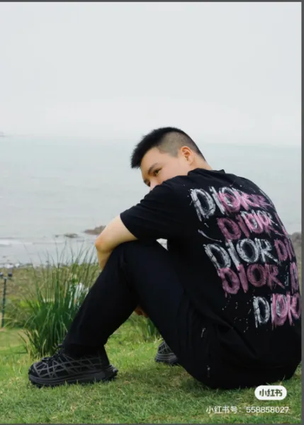 Dior Graffiti Print Black T-Shirt - 3