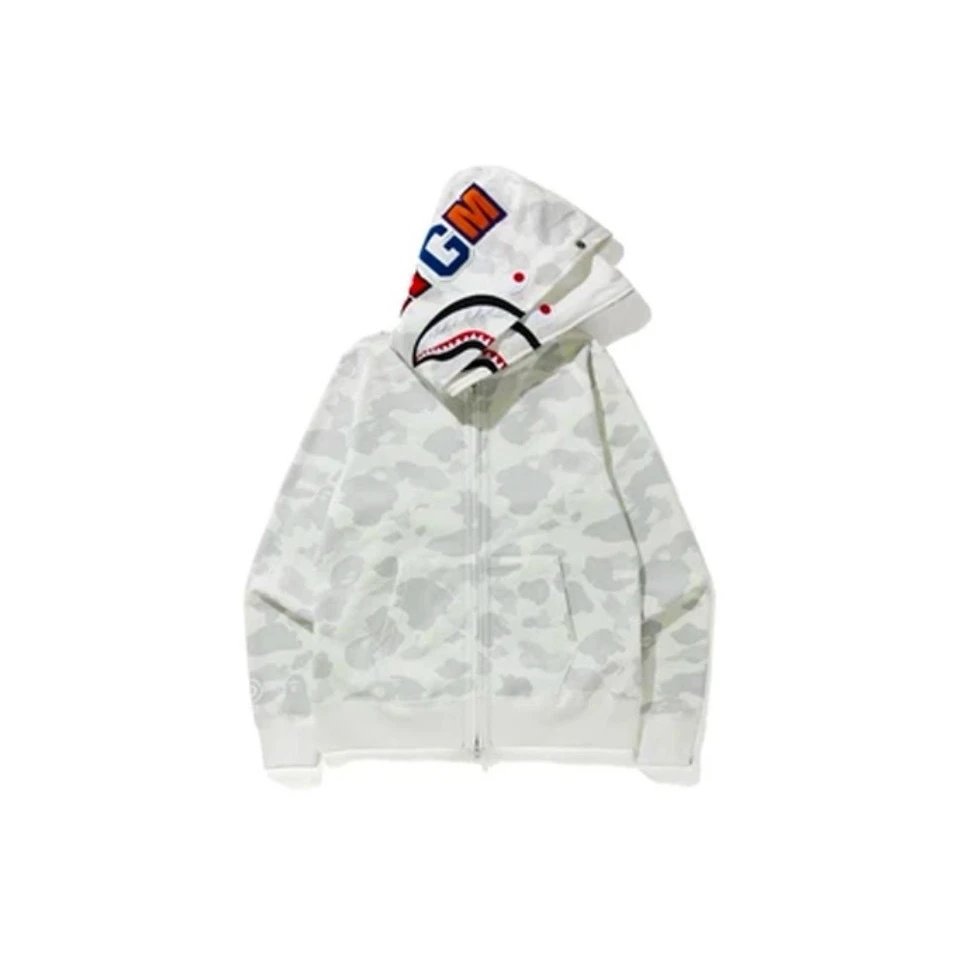 BAPE Shark Camo Embroidered Hoodie photo 2