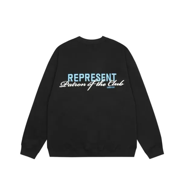 Design Represent Patron of the Club Black Hoodie - 1