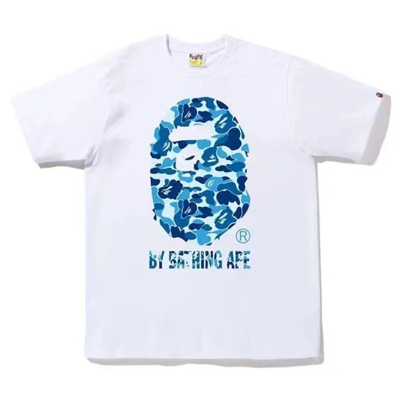 A Bathing Ape Green Hair Ape Head Graphic T-Shirt Black - 4