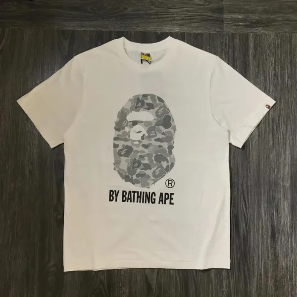 A Bathing Ape 1st Camo Ape Head White T-Shirt - 1