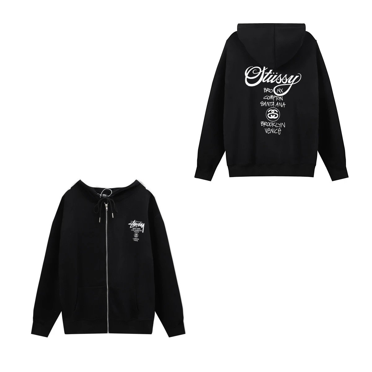 S608 Black [Zippered]