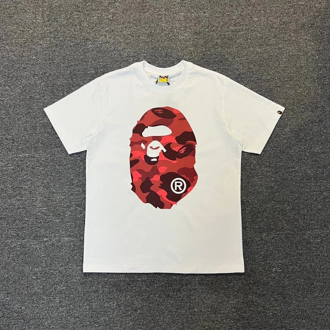 Camo Geometric Letter Print T-Shirt photo 3
