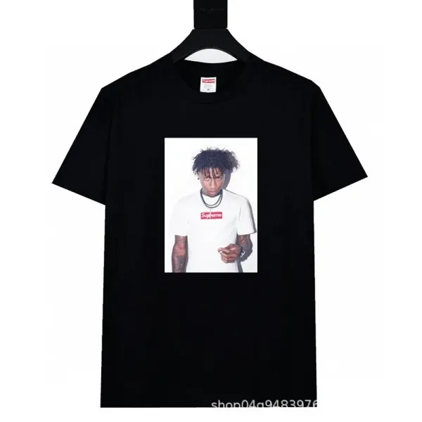 Supreme x XXXTentacion Photo Print Black T-Shirt - 1