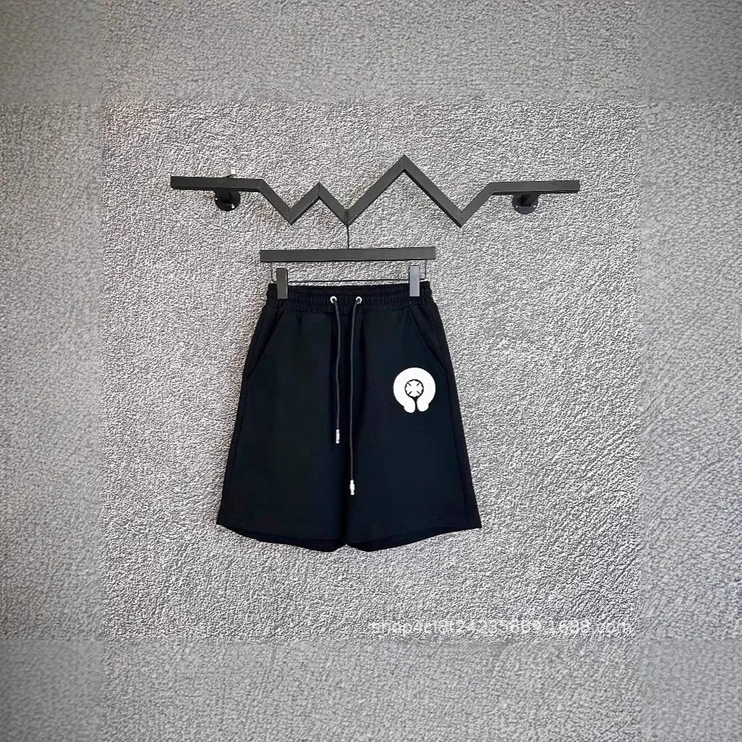 Chrome Hearts Black Embroidered Logo Drawstring Shorts