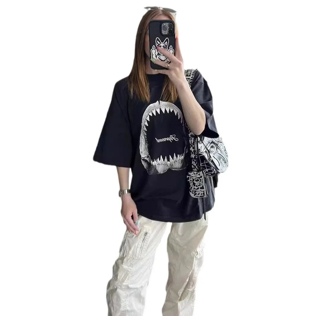 Graphic Print White Oversized T-Shirt
