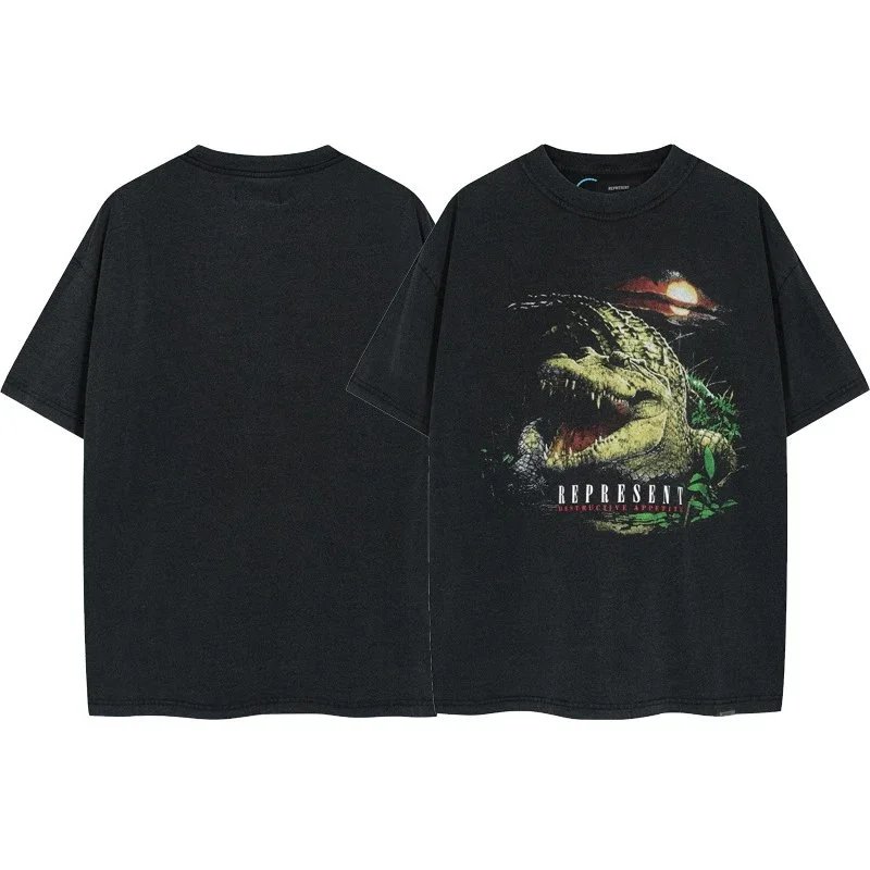 3019 vintage black [crocodile print]