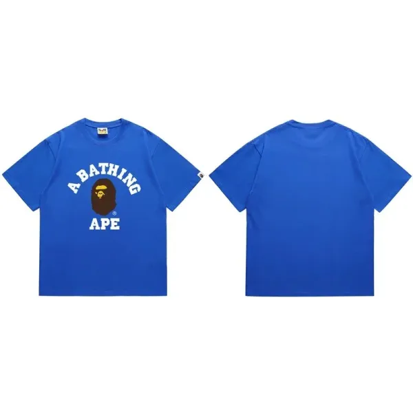 A Bathing Ape Classic猿人头 Logo T-Shirt Royal Blue - 1