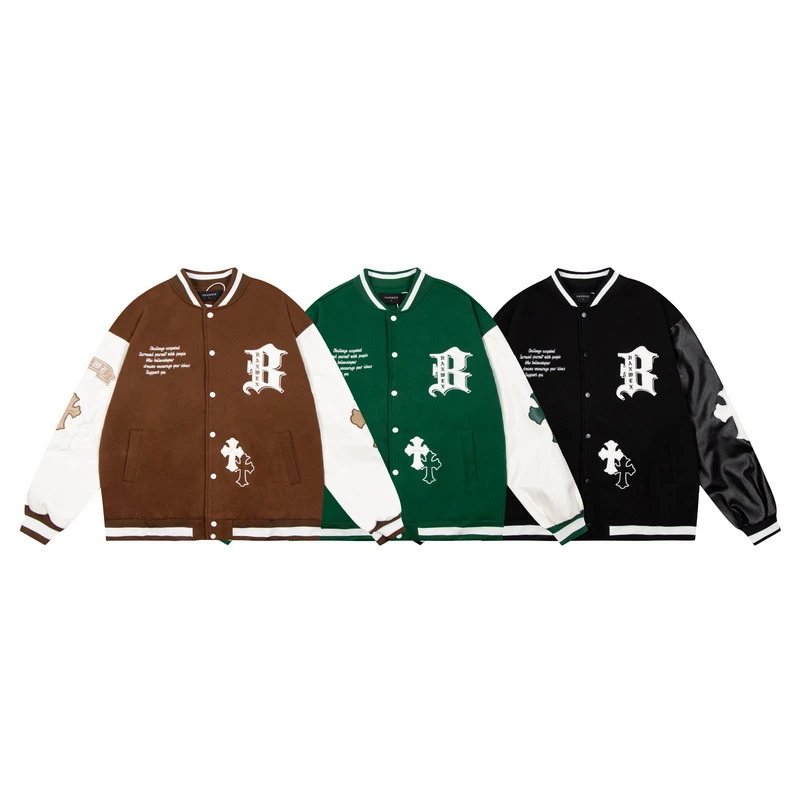 HAXWEX Cartoon Baseball Jacket