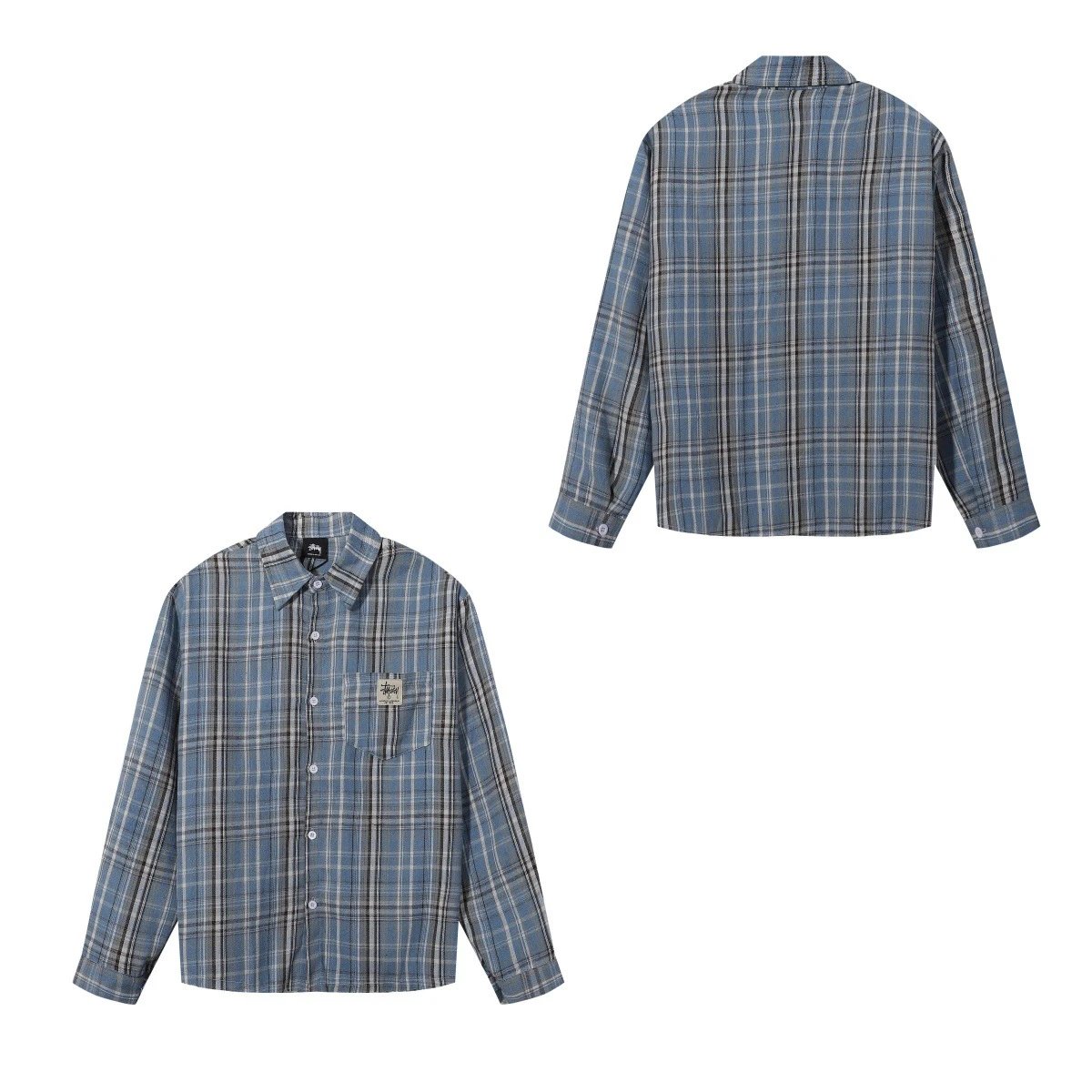 S673 Blue [Shirt Jacket]