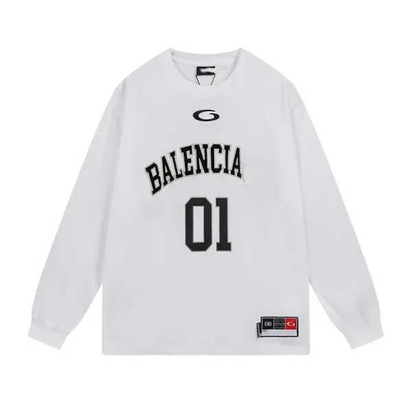 Balenciaga x Oakley 01 Arch Logo Long-Sleeve T-Shirt White - 4