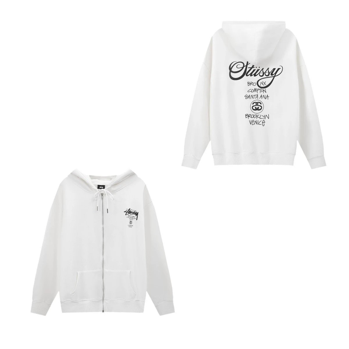 S608 White [Zippered]