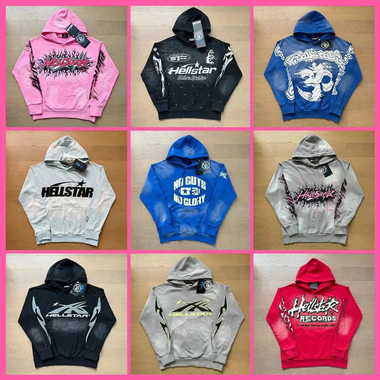 Hellstar Various Graphic Prints Hoodies