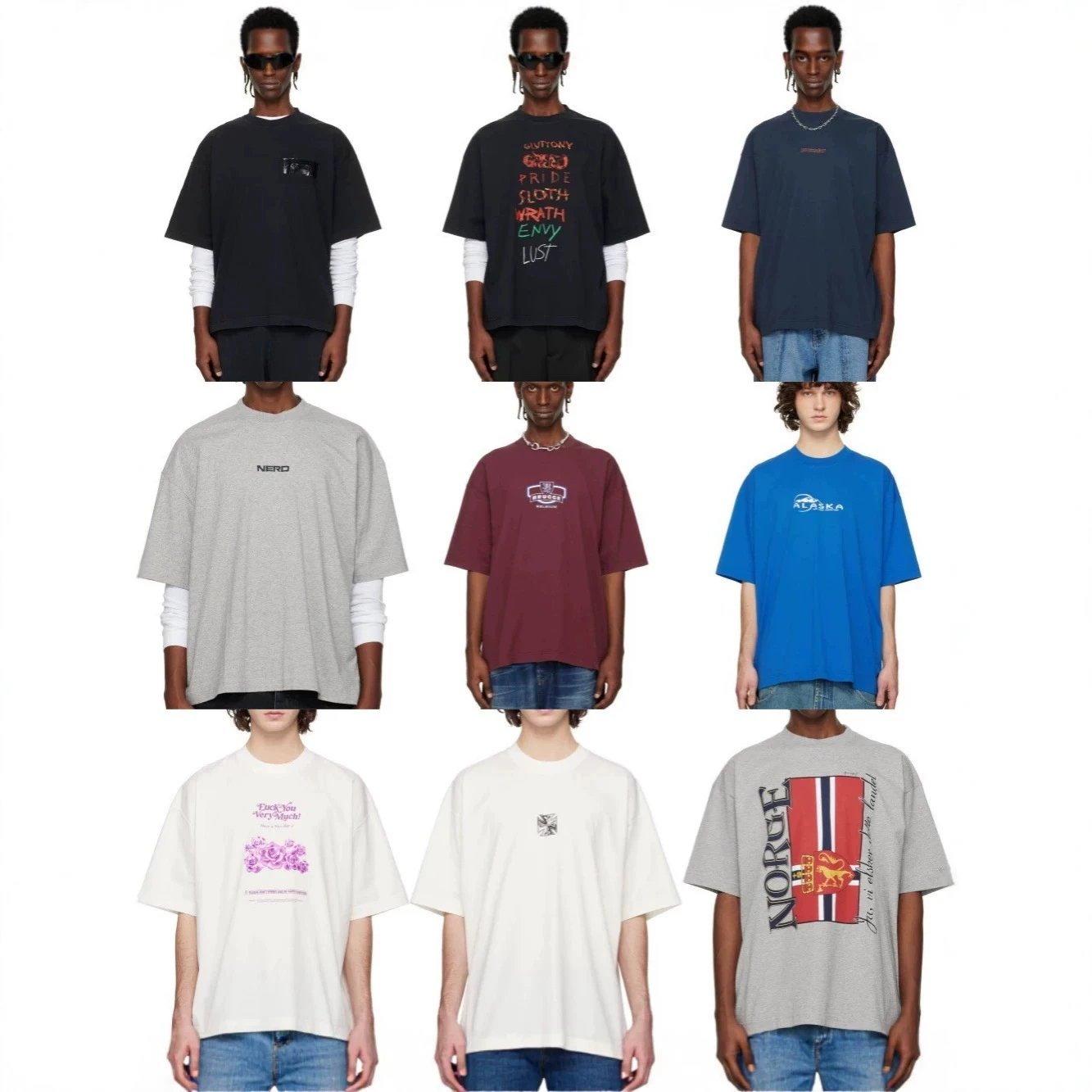 Vetements Logo Embroidery T-Shirt