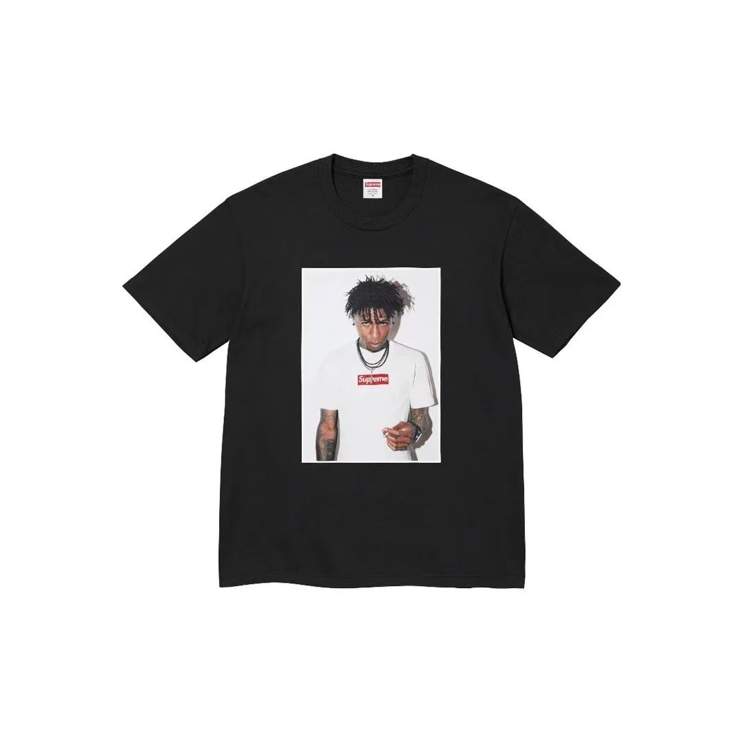 Supreme Cat Boxing Graphic Black Streetwear T-Shirt