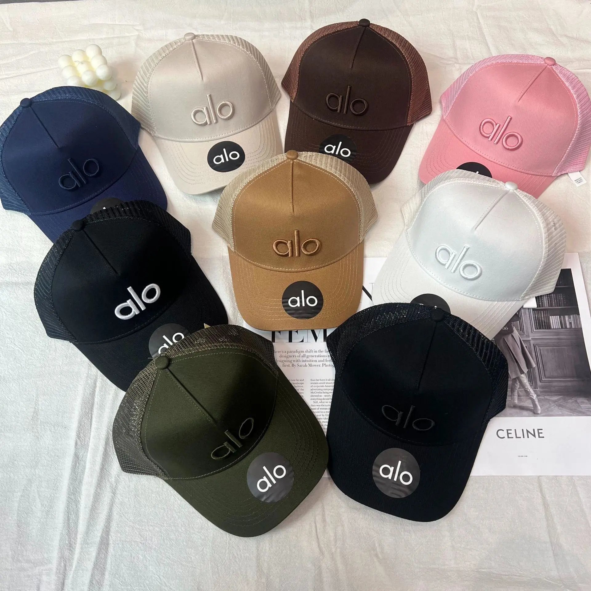 Alo Black Mesh-Back Baseball Cap - 7